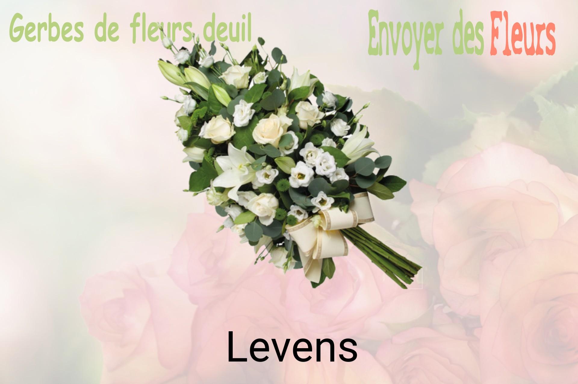 Gerbe de fleurs de deuil livrée à Levens